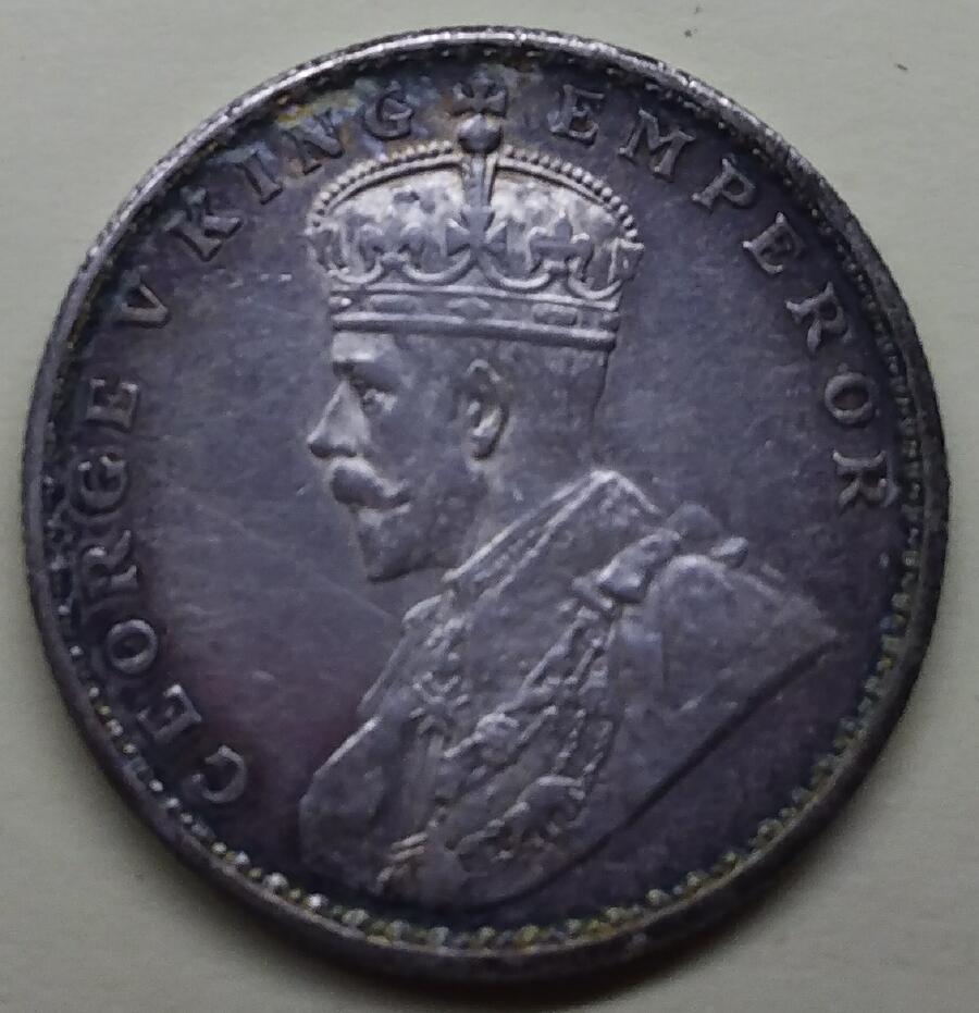 India-British-Rupee-KM#-524-Brown-Green-Obverse-Edge---Possible-Fake
